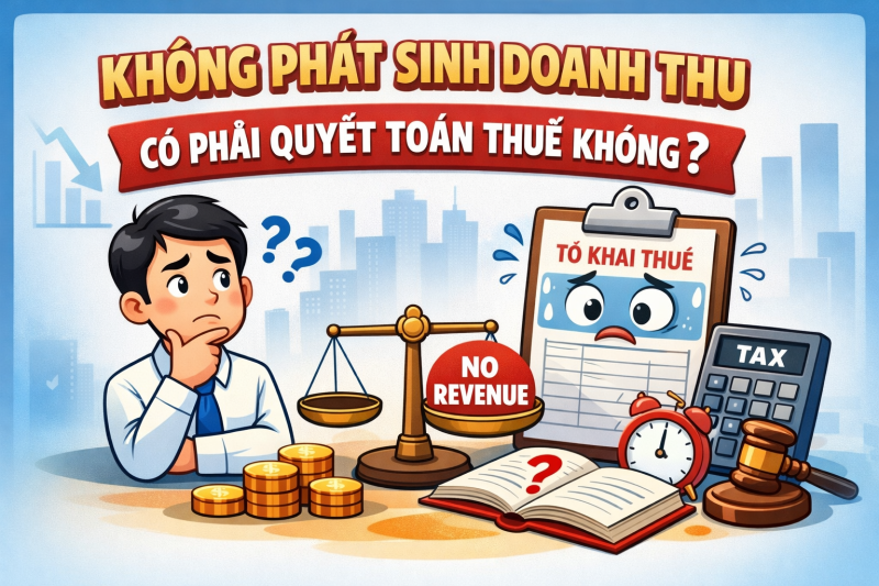 Không phát sinh doanh thu có phải quyết toán thuế không?