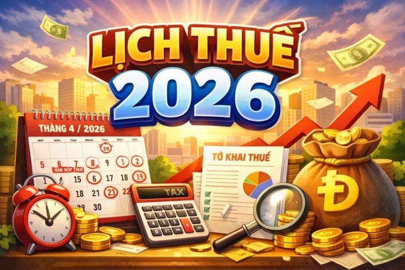 Lịch nộp báo cáo và tờ khai thuế từ A- Z  năm 2026