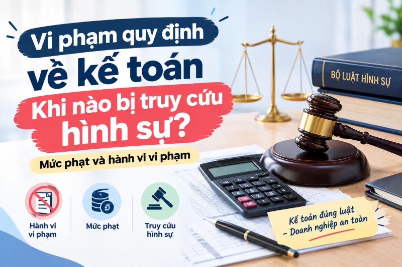 Vi phạm quy định về kế toán: Khi nào bị truy cứu hình sự?