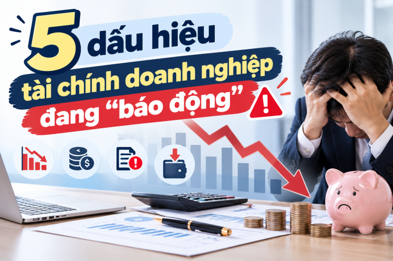 5 dấu hiệu tài chính doanh nghiệp đang “báo động”