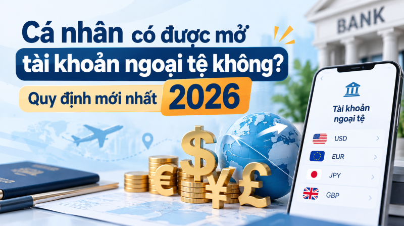 Cá nhân có được mở tài khoản ngoại tệ không? Quy định mới nhất 2026