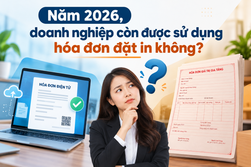 Năm 2026, doanh nghiệp còn được sử dụng hóa đơn đặt in không?