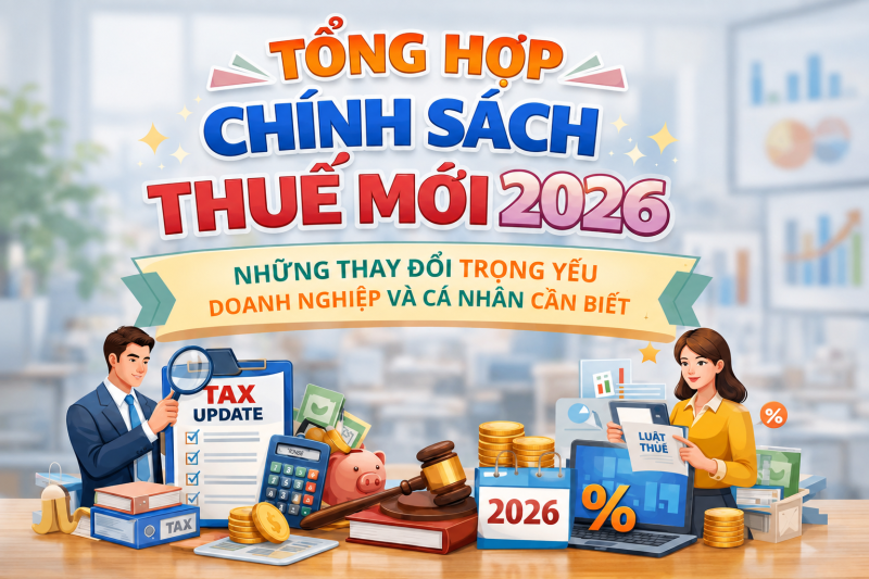 Quy định thuế mới nhất từ 01/07/2026: 12 chính sách cần biết