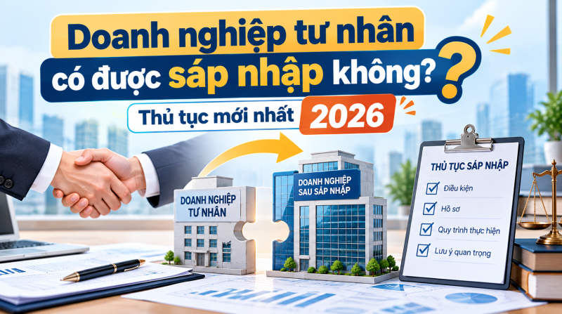 Doanh nghiệp tư nhân có được sáp nhập không? Thủ tục mới nhất 2026